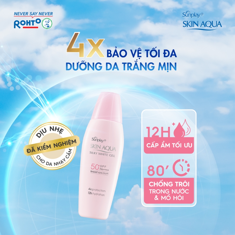 Gel Chống Nắng Sunplay Skin Aqua Silky White SPF50+ PA++++ 70g