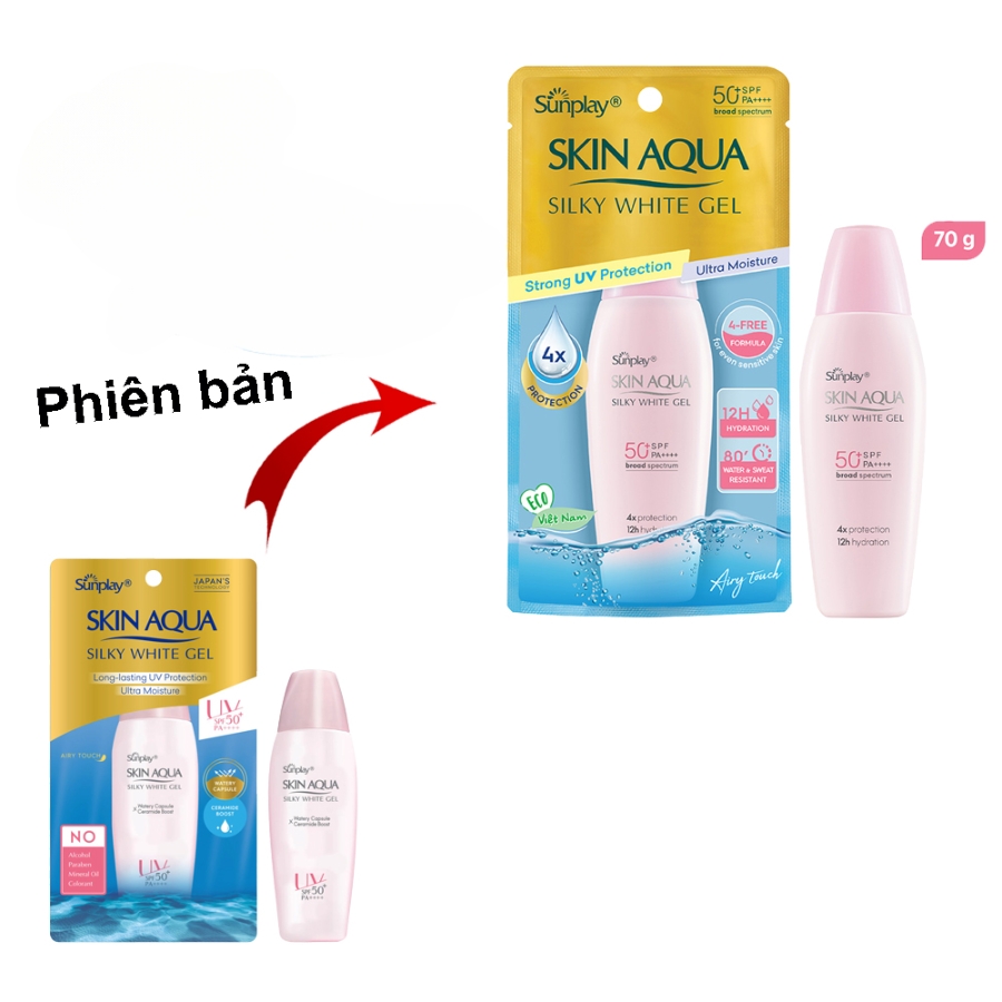 Gel Chống Nắng Sunplay Skin Aqua Silky White SPF50+ PA++++ 70g