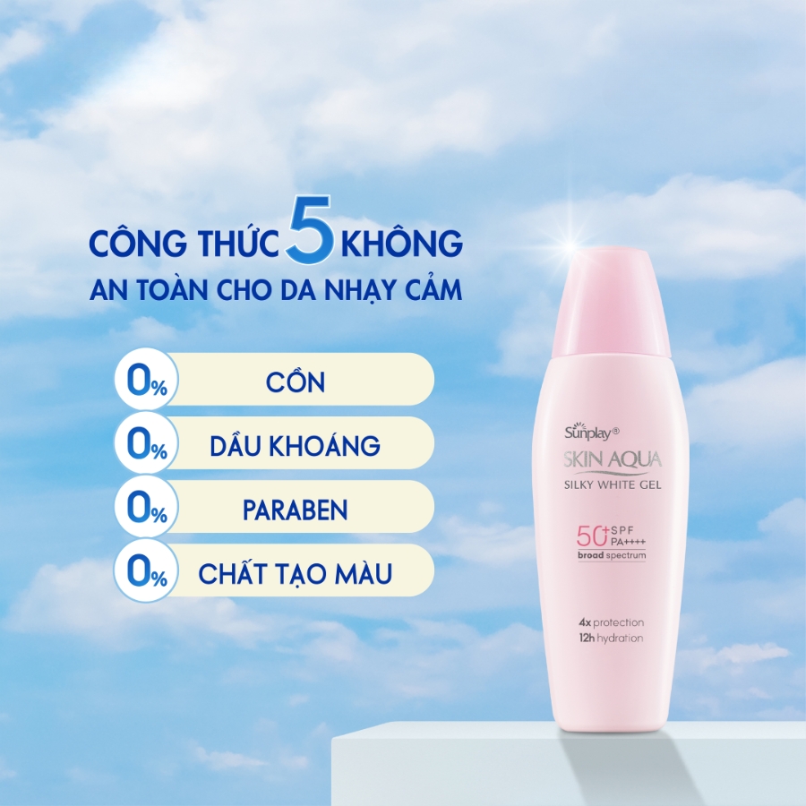 Gel Chống Nắng Sunplay Skin Aqua Silky White SPF50+ PA++++ 70g
