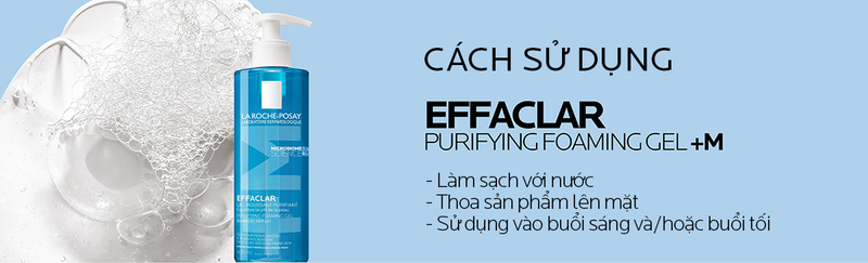 Gel Rửa Mặt La Roche-Posay Effaclar Moussant Purifiant Tạo Bọt Cho Da Dầu, Nhạy Cảm 400ml