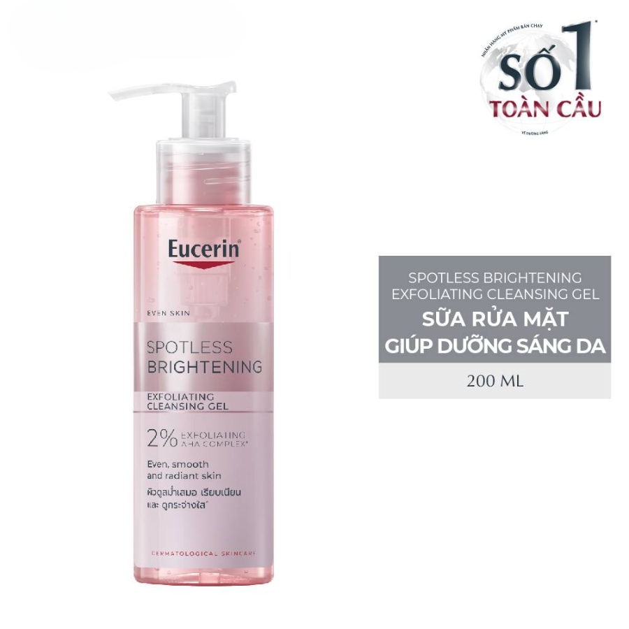 Gel Rửa Mặt Eucerin Dưỡng Sáng Da Spotless Brightening 200ml