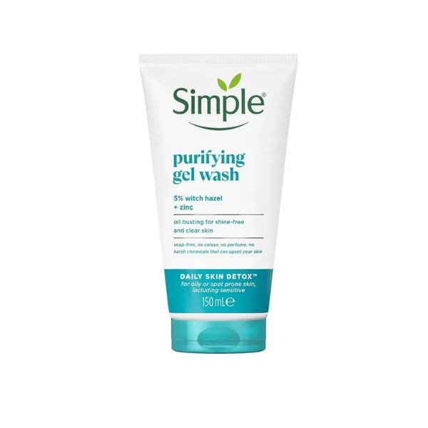 Gel Rửa Mặt Simple Purifying Gel Wash Giảm Bóng Nhờn 150ml