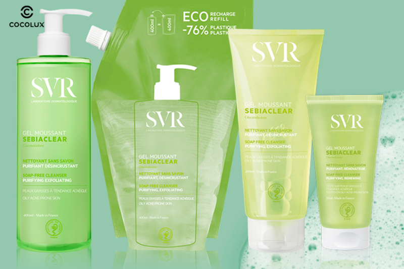Thiết kế bao b&igrave; của Gel Rửa Mặt SVR Sebiaclear Gel Moussant Cho Da Dầu