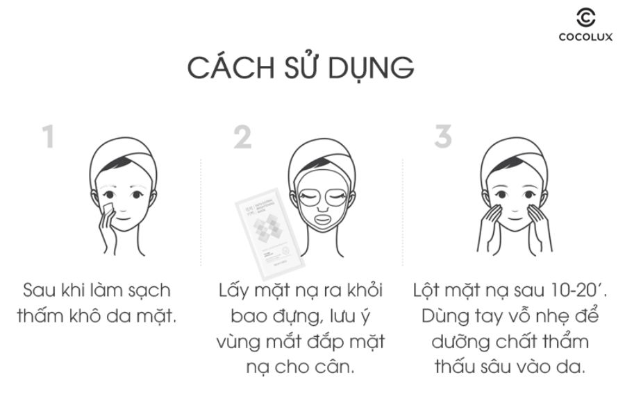 C&aacute;ch sử dụng Mặt nạ Dr. Sunmi Mistletoe Soothing Mask Home Care
