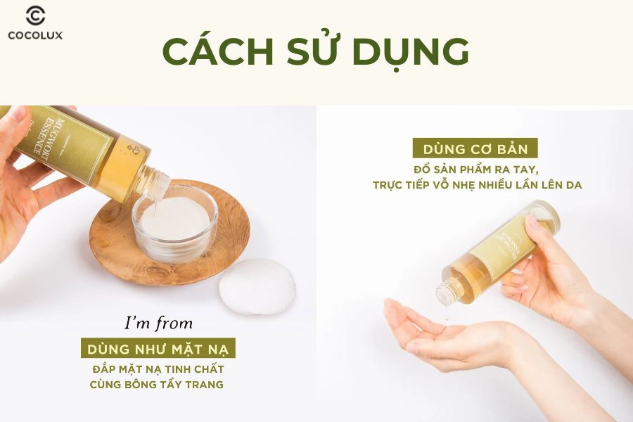 C&aacute;ch sử dụng tinh chất ngải cứu I'm From Mugwort Essence