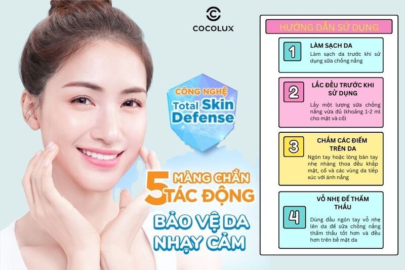 Hướng dẫn sử dụng sản phẩm sữa chống nắng