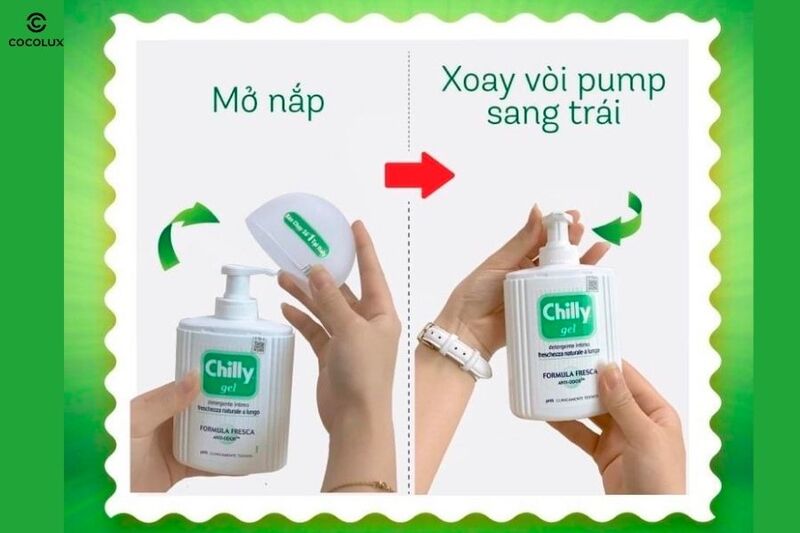 Hướng dẫn sử dụng dung dịch vệ sinh phụ nữ Chilly