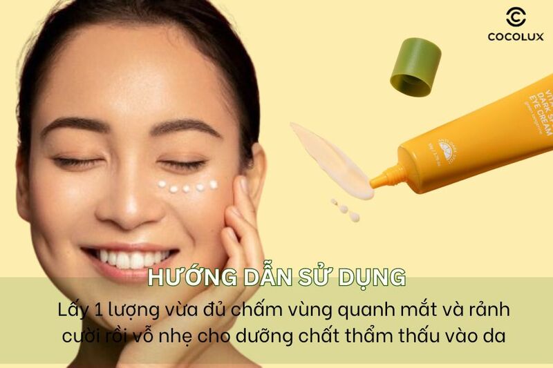 Hướng dẫn sử dụng Kem mắt Bergamo Qu&yacute;t Xanh