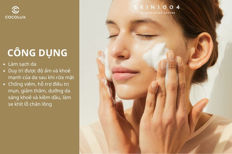C&ocirc;ng dụng&nbsp;của sữa rửa mặt Skin1004 Madagascar Centella Ampoule Foam