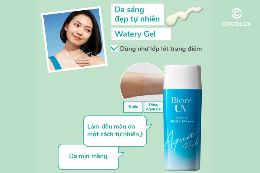 Kem chống nắng Biore Aqua Rich Watery Gel