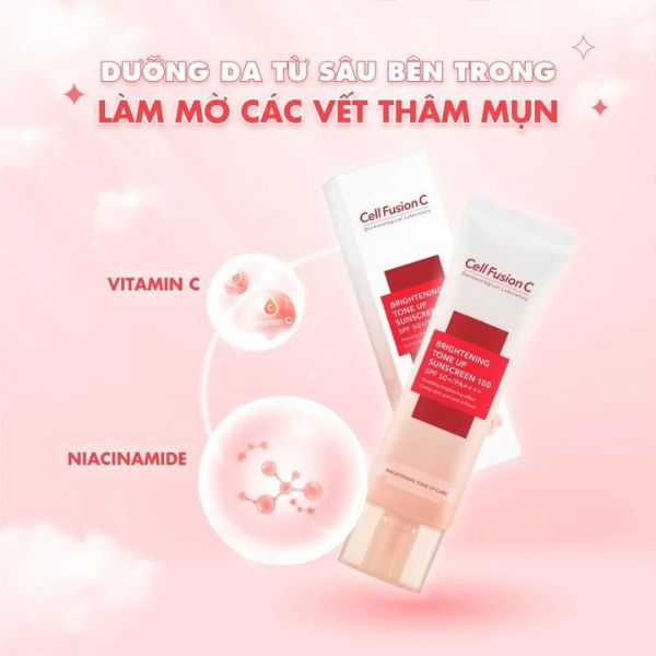 Kem Chống Nắng Cell Fusion C Brightening Tone Up Sunscreen 100 SPF50+ PA++++ 35ml