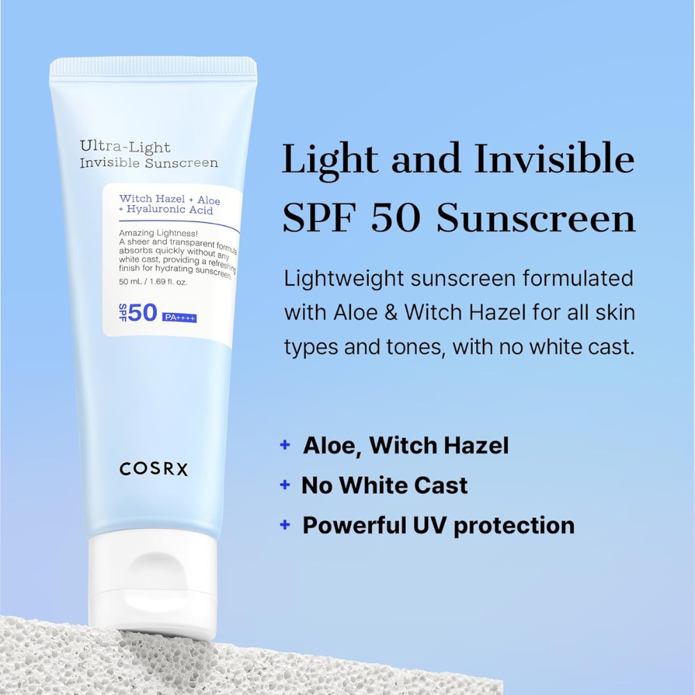 Kem Chống Nắng Cosrx Ultra-Light Invisible Sunscreen SPF50 PA++++