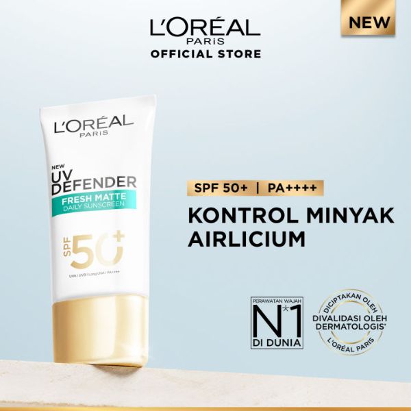 Kem Chống Nắng Loreal UV Defender Matte & Fresh Kiềm Dầu Thoáng Mịn 50ml