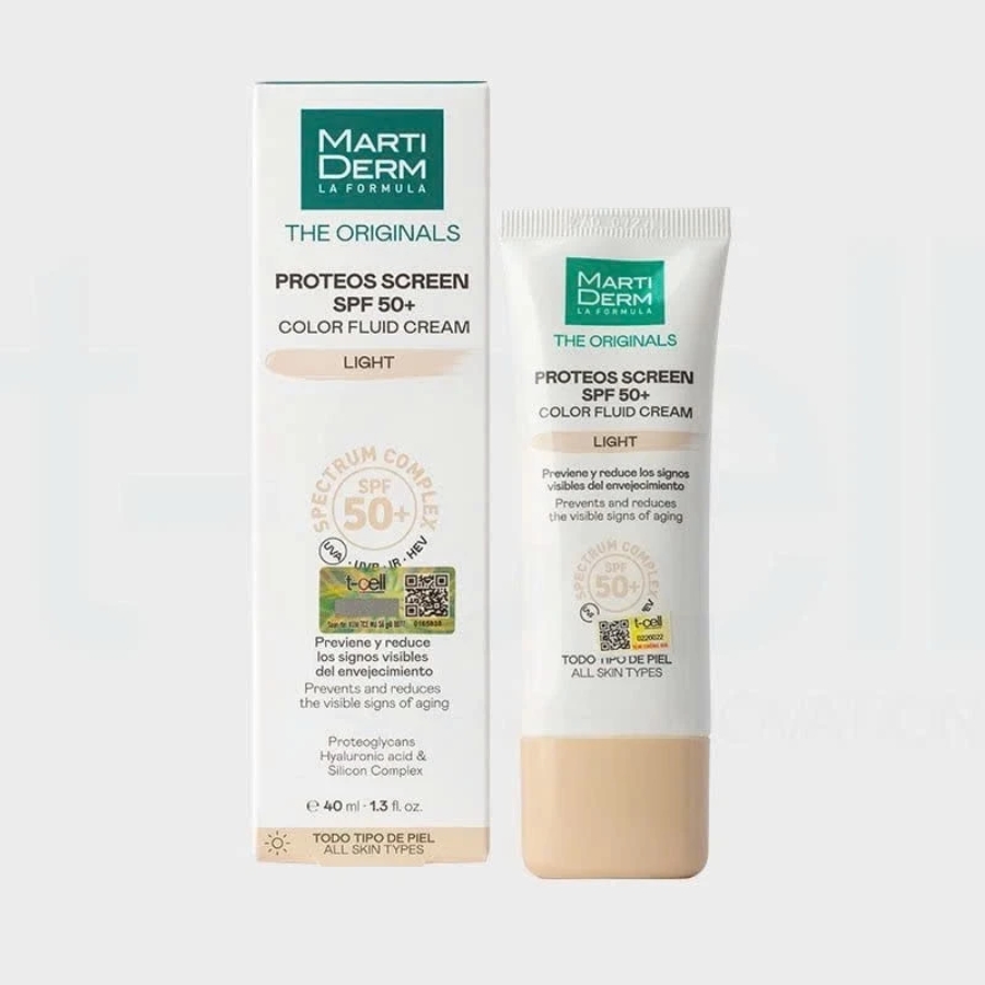 Kem Chống Nắng MartiDerm The Originals Proteos Screen SPF50+ 40ml - Light