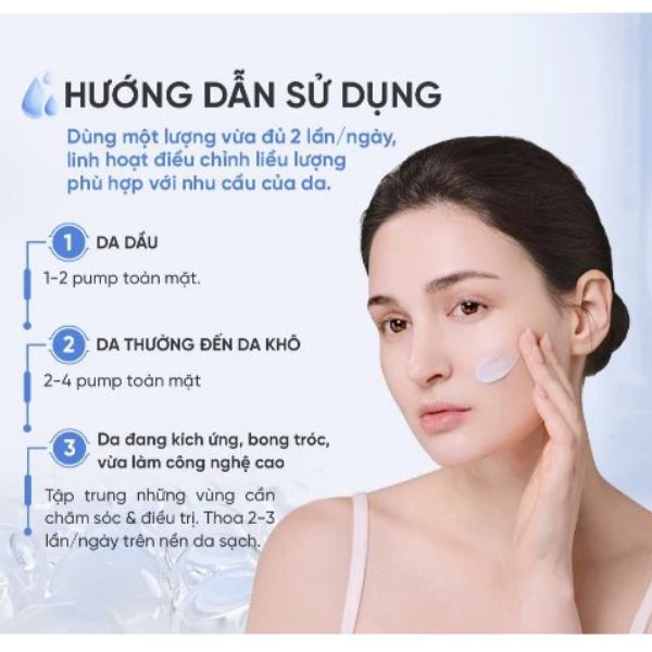 Kem Dưỡng Ẩm Và Phục Hồi Emmié by Happyskin Biomecare & Repair Water Cream B5 + Bifida 50g