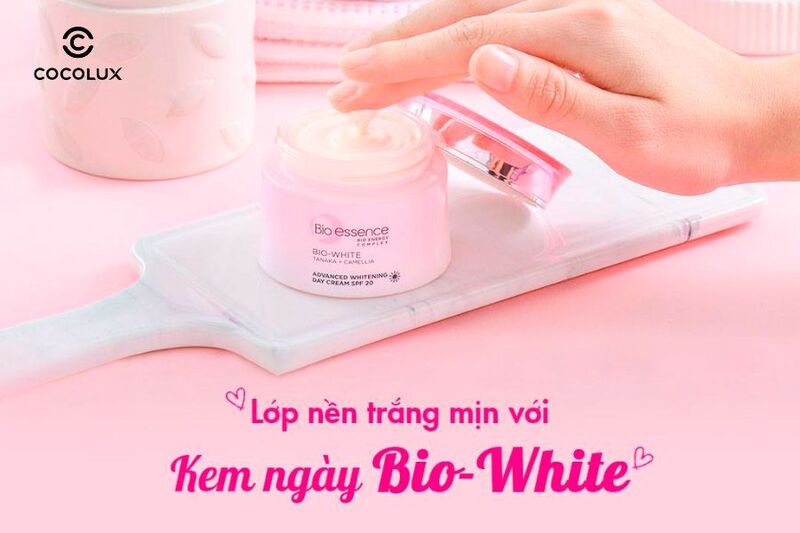 Thiết kế bao bì của Kem Dưỡng Bio-Essence Bio-White Day Cream SPF20