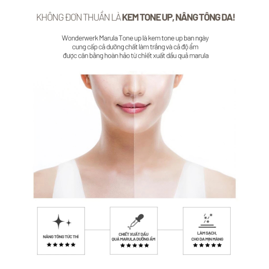 Kem Dưỡng Forencos Trắng Da, Nâng Tông Wonderwerk Marula Tone Up Cream 50ml