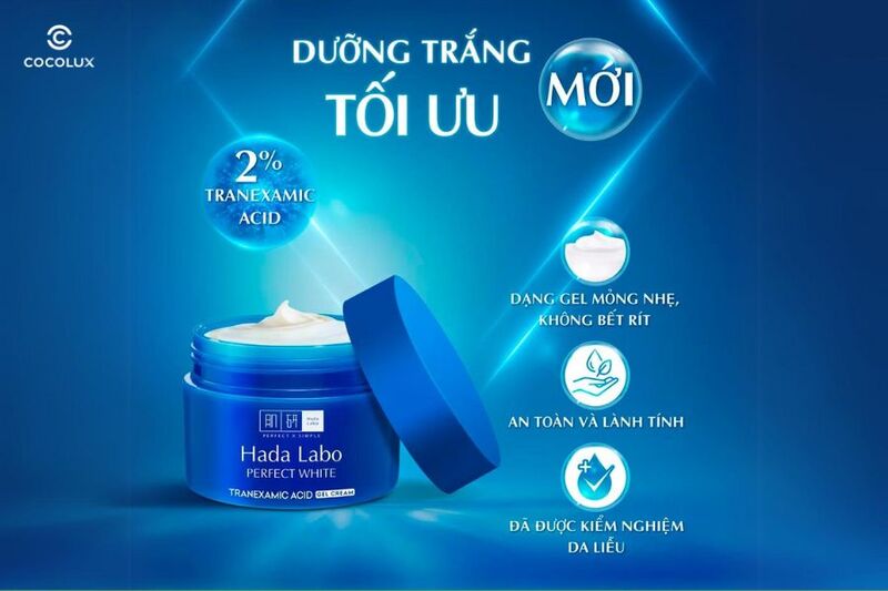 Ưu điểm của Kem Dưỡng Hada Labo Perfect White Cream