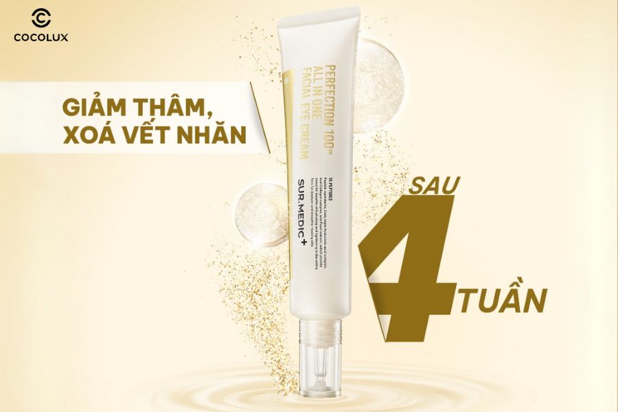 Thiết kế bao b&igrave; của Kem Dưỡng Mắt Sur.Medic+&nbsp;