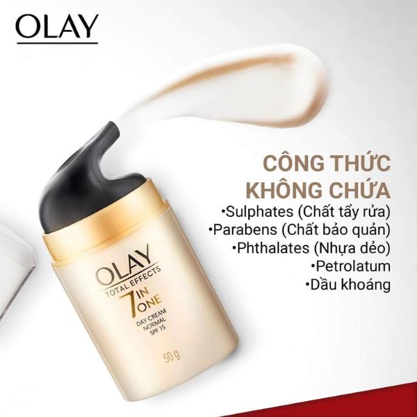 Kem Dưỡng Olay Total Effects Ngừa Lão Hóa Da Ban Ngày Total Effects 7 in One Day Cream Normal SPF 15 50g