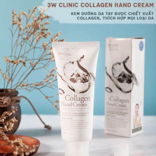 Kem Dưỡng Tay 3W Clinic 100ml - Collagen