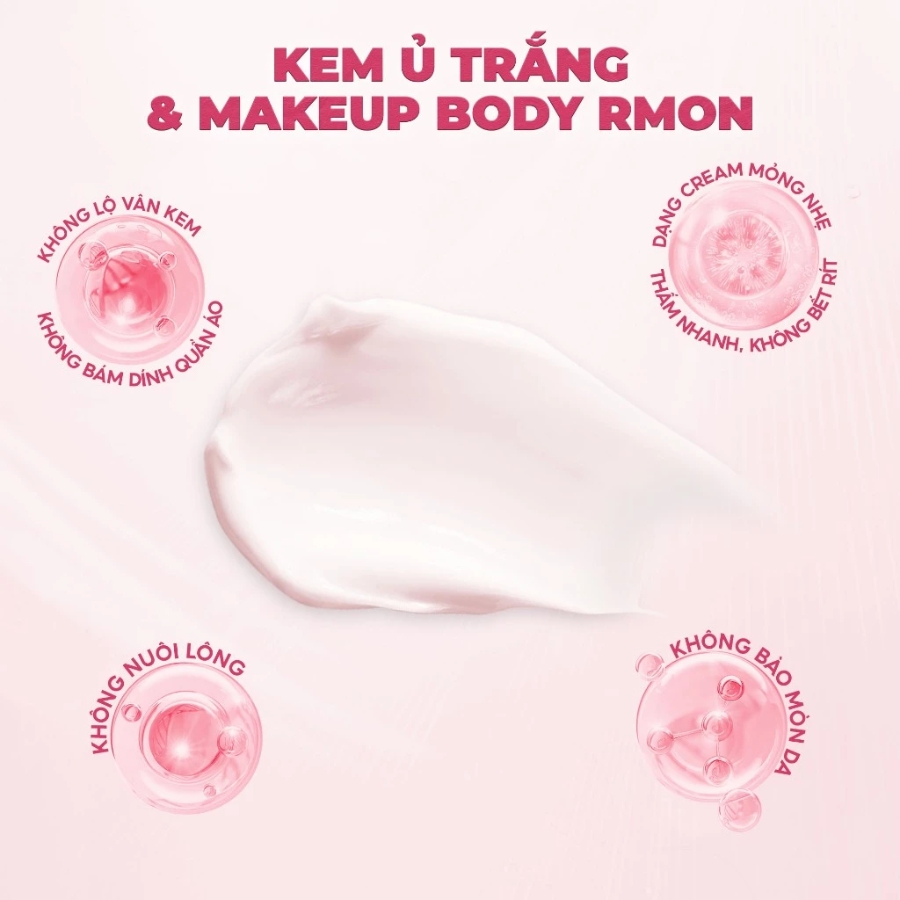 Kem Dưỡng Trắng Da Body Rmon White Label Dia Whitening Cream - Gói 50ml