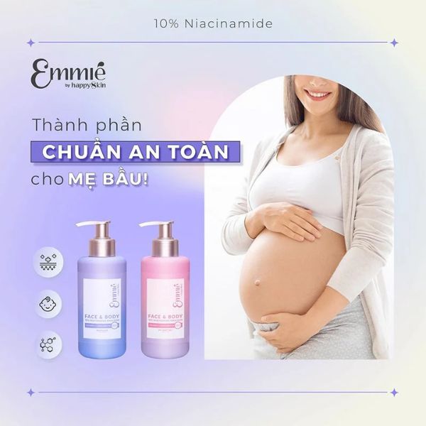 Kem Dưỡng Trắng Emmié By Happyskin Face & Body 10% Niacinamide Emulsion 230g