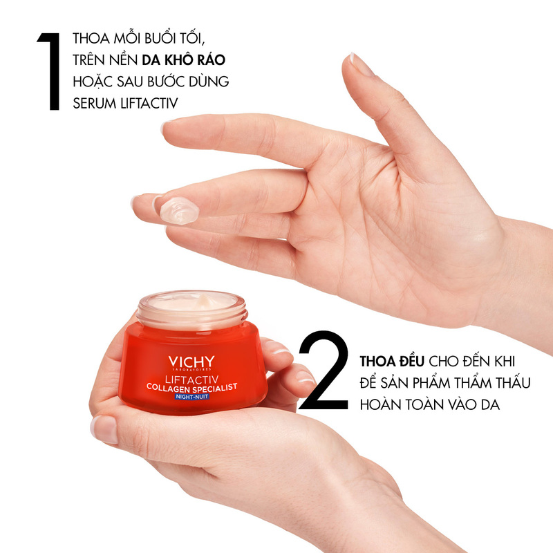 Kem Dưỡng Vichy Sáng Da, Mờ Thâm Nám Ban Đêm 50ml