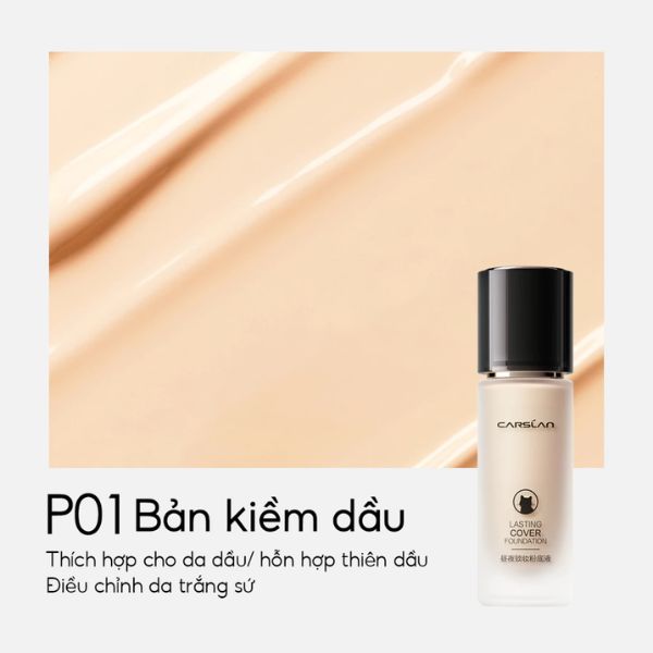 Kem Nền Carslan Lasting Cover Foundation P01