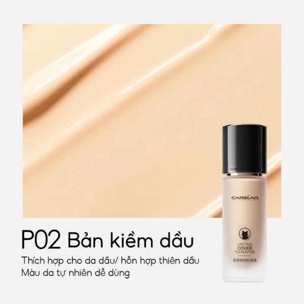 Kem Nền Carslan Lasting Cover Foundation P02