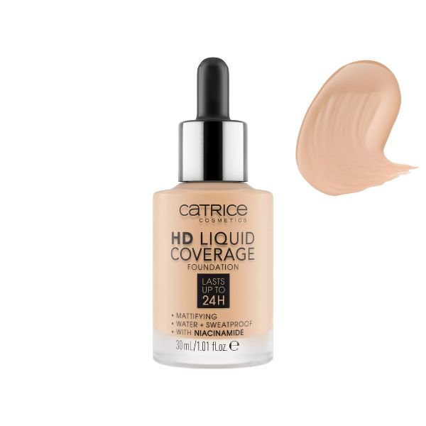 Kem Nền Catrice HD Liquid Coverage Foundation 30ml - Màu: 008