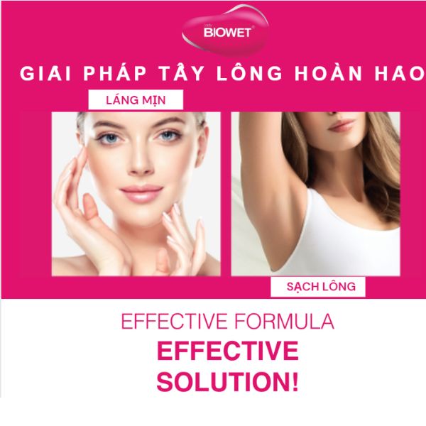 Kem Tẩy Lông Lady Biowet Tinh Chất Lô Hội - Da Nhạy Cảm 100ml