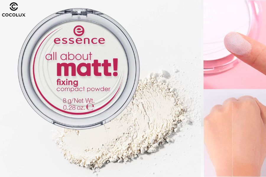 Kết cấu của phấn phủ Essence All About Matt kiềm dầu, lâu trôi