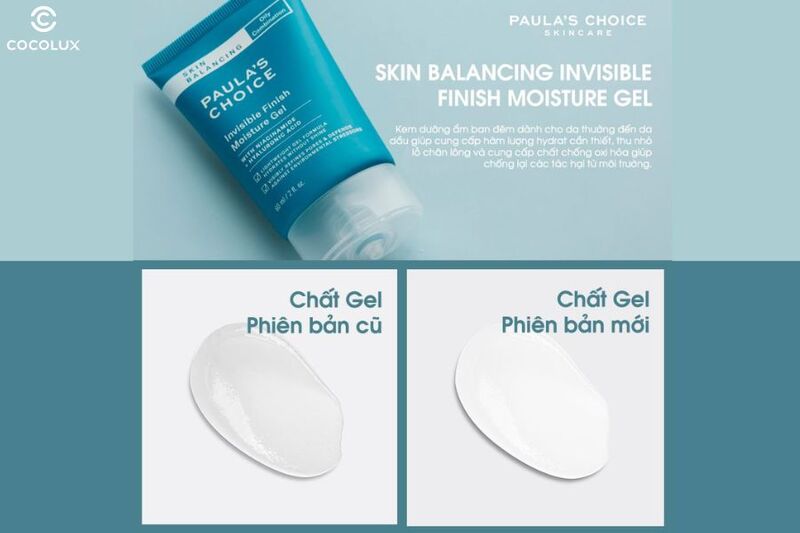 Kết cấu của Gel dưỡng Paula's Choice cấp ẩm, làm mềm da cho ban đêm 60ml