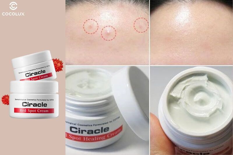 Kết cấu của kem dưỡng giảm mụn Ciracle Red Spot Cream