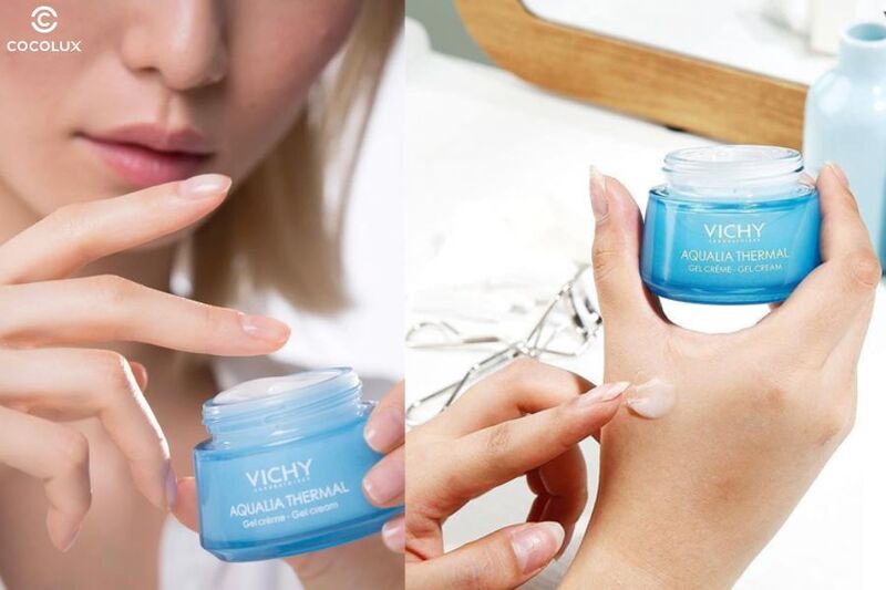 Kết cấu của kem dưỡng Vichy Aqualia Thermal cấp ẩm và cấp nước 50ml