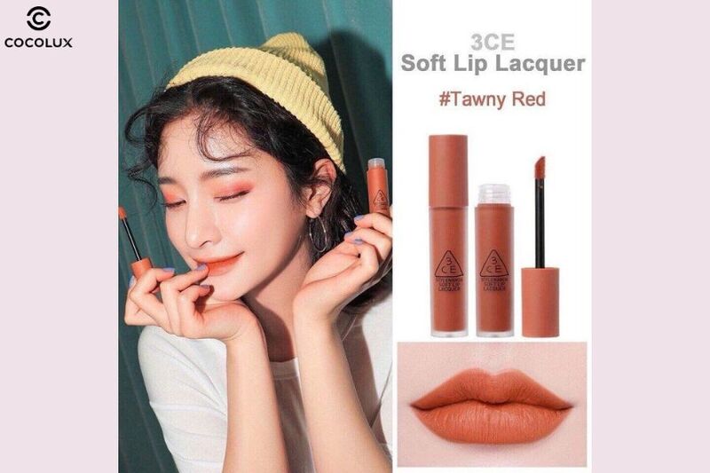 Son Kem 3CE Soft Lip Lacquer Tawny Red