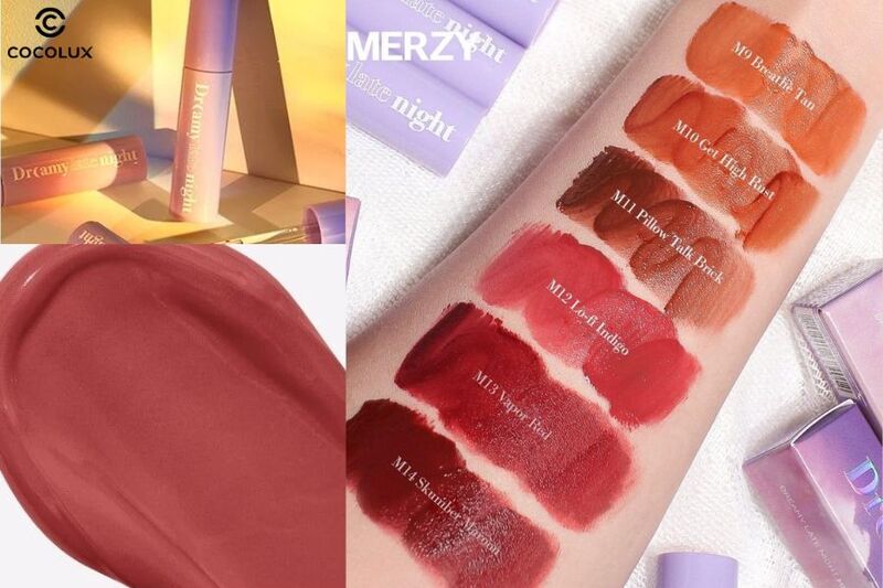 Kết cấu của son kem Merzy Dreamy Late Night Mellow Tint