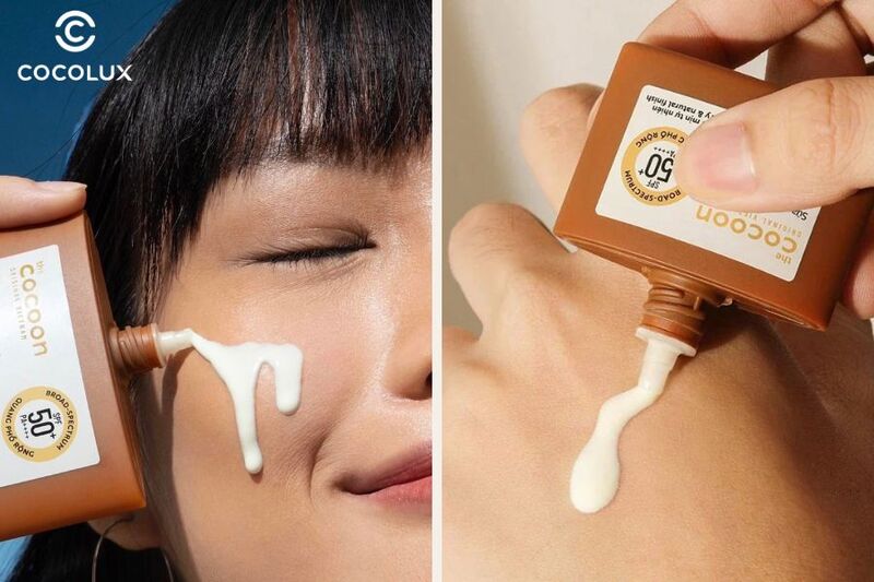 Sử dụng Sữa Chống Nắng Cocoon B&iacute; Đao Winter Melon Sun Fluid 50ml