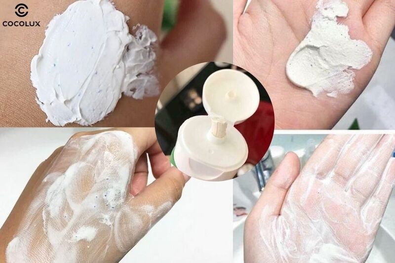 Kết cấu của sữa rửa mặt Naruko tr&agrave;m tr&agrave;