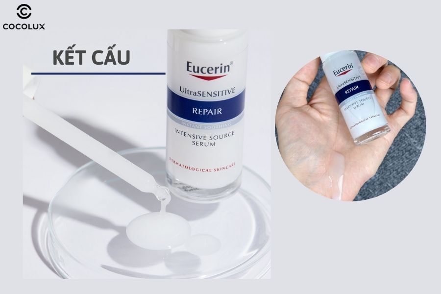 Kết cấu của tinh chất Eucerin Ultra Sensitive Repair Serum