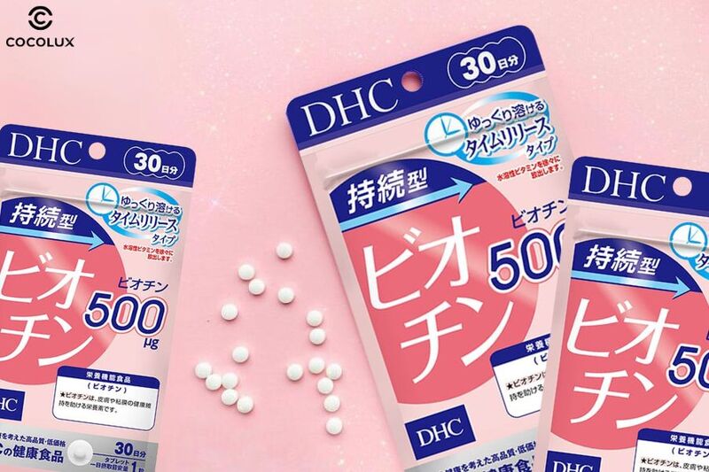 Kết cấu của viên uống DHC Biotin ngăn rụng tóc