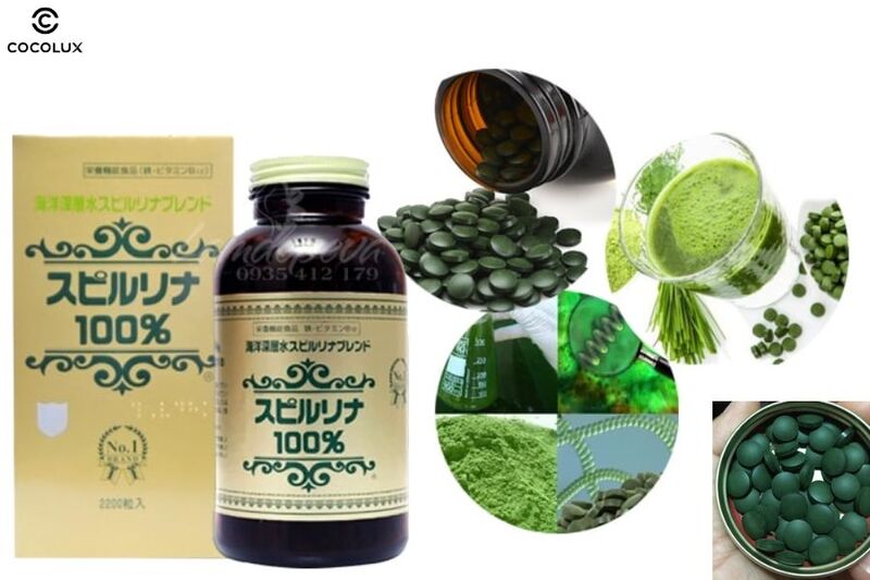 Kết cấu của viên uống Spirulina tảo biển xoắn Nhật