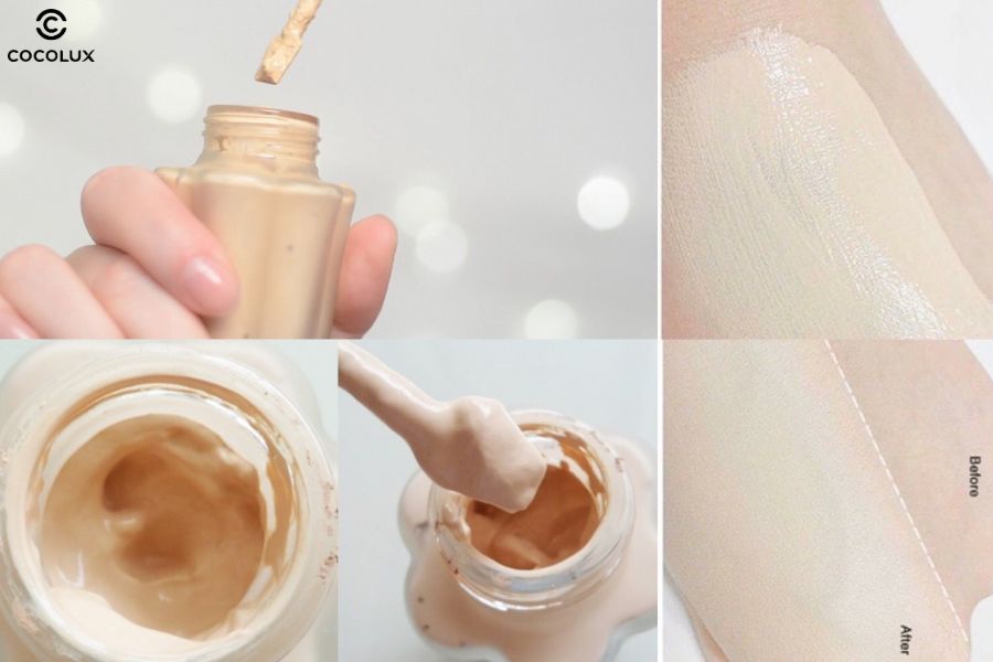 Kết cấu của kem nền Holika Holika Aqua Petit Jelly