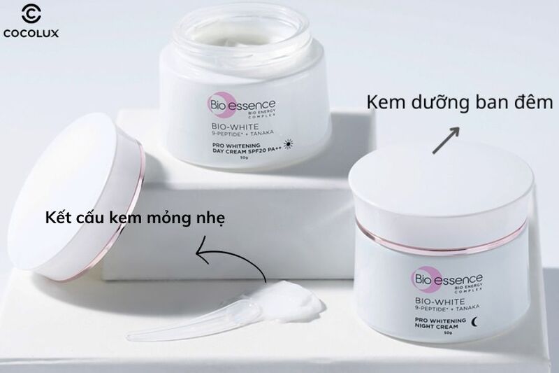 Kết cấu của kem dưỡng Bio-essence Bio-White Pro Whitening Night Cream