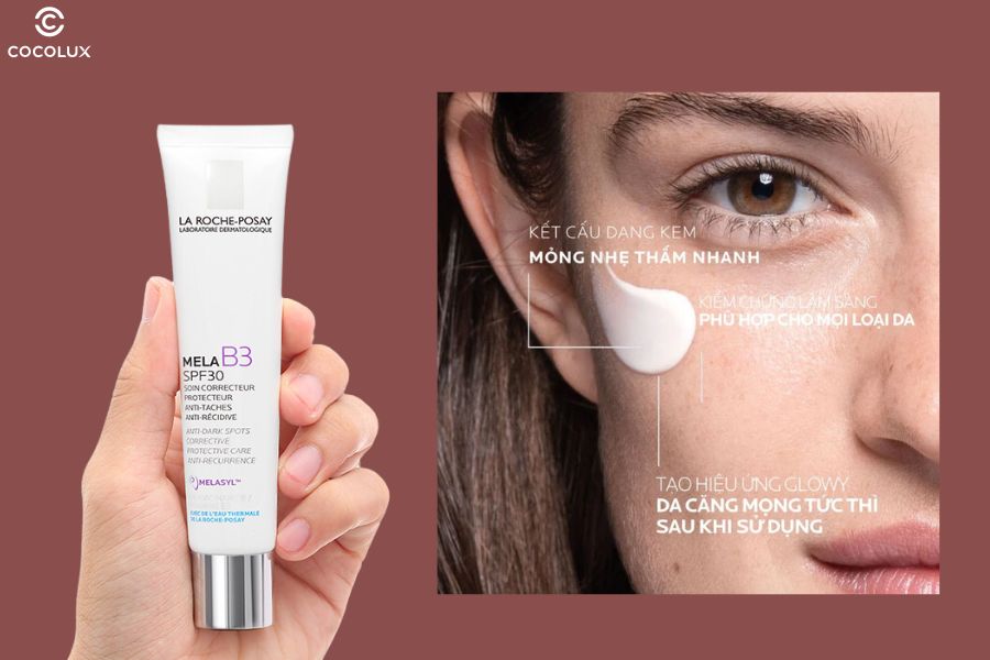 Kết cấu của kem dưỡng La Roche-Posay Mela B3