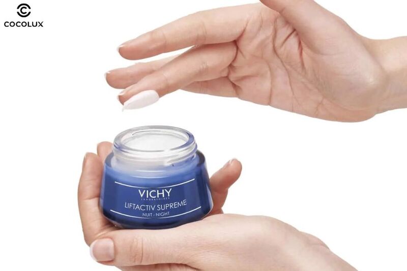 Kết cấu của kem dưỡng Vichy LiftActiv chống lão hóa & săn chắc da ban đêm 50ml