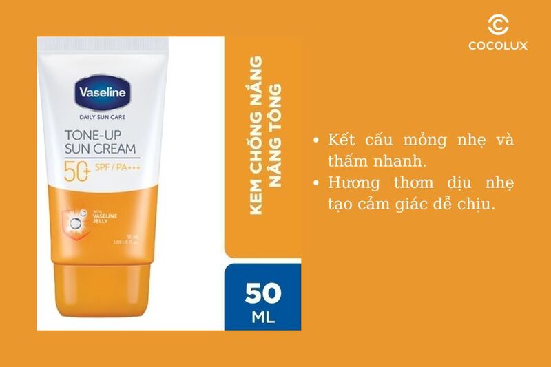 Kết cấu, mùi hương của Vaseline Tone - Up Sun Cream