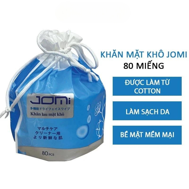 Mô tả Khăn Lau Mặt Khô JOMI 80 Miếng