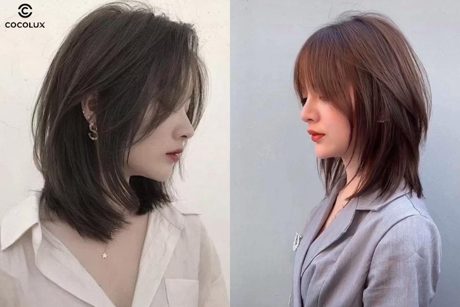 Mullet layer cá tính giúp ôm sát mặt